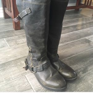 Dark Green Steve Madden Boots